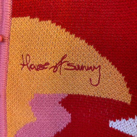 House of sunny Women’s Tripper cardigan red - Picture 5 of 5
